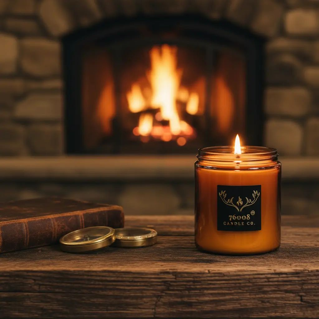 High-res 76008 Candle Co. hero banner with fireplace