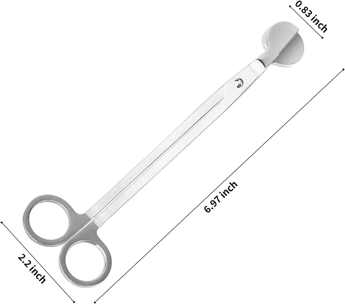 Stainless Steel Candle Wick Trimmer | Candle Wick Cutter for Candle Lover, Candle Care Kit | Rust - Proof Candle Scissors, Must Haves Candle Accessories, Housewarming Gifts - 7 inch 76008 Candle Co.