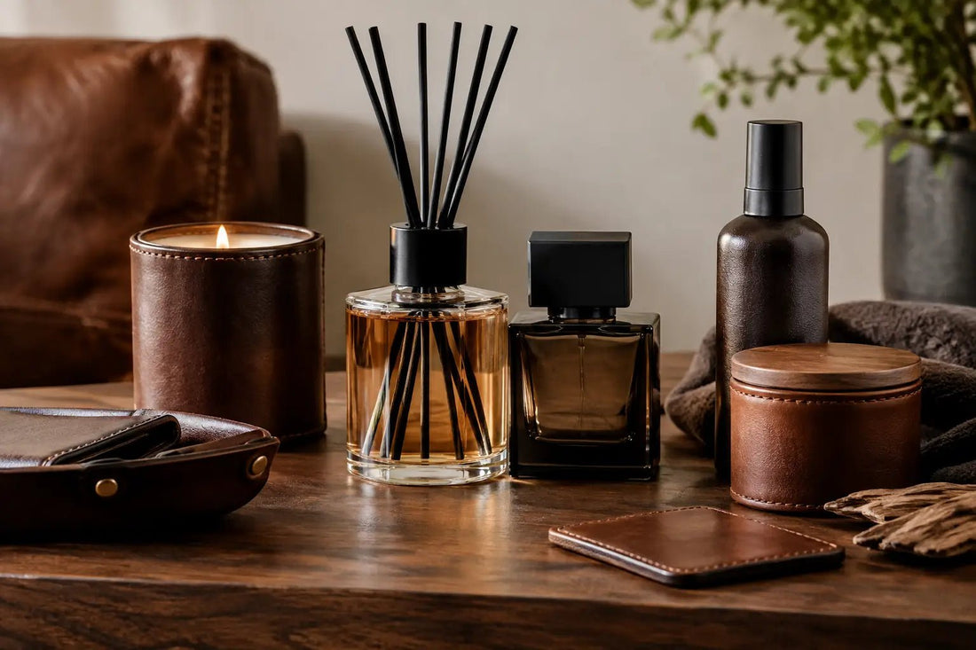 7 Best Leather Scented Home Products for Men - 76008 Candle Co.