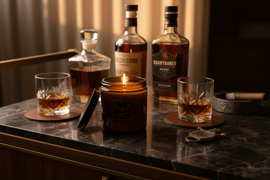 Cozy Western Living: Style Your Home with Leather + Vanilla Wood-Wick Candles