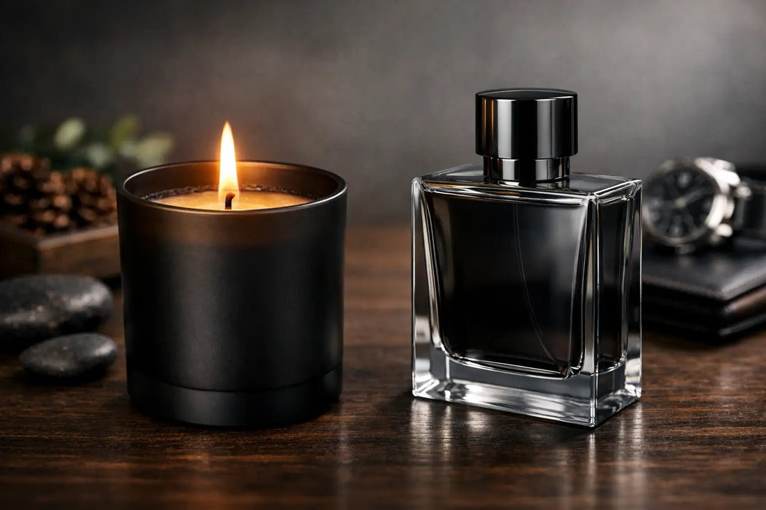 Masculine Candle vs Cologne for a Better Gift - 76008 Candle Co.