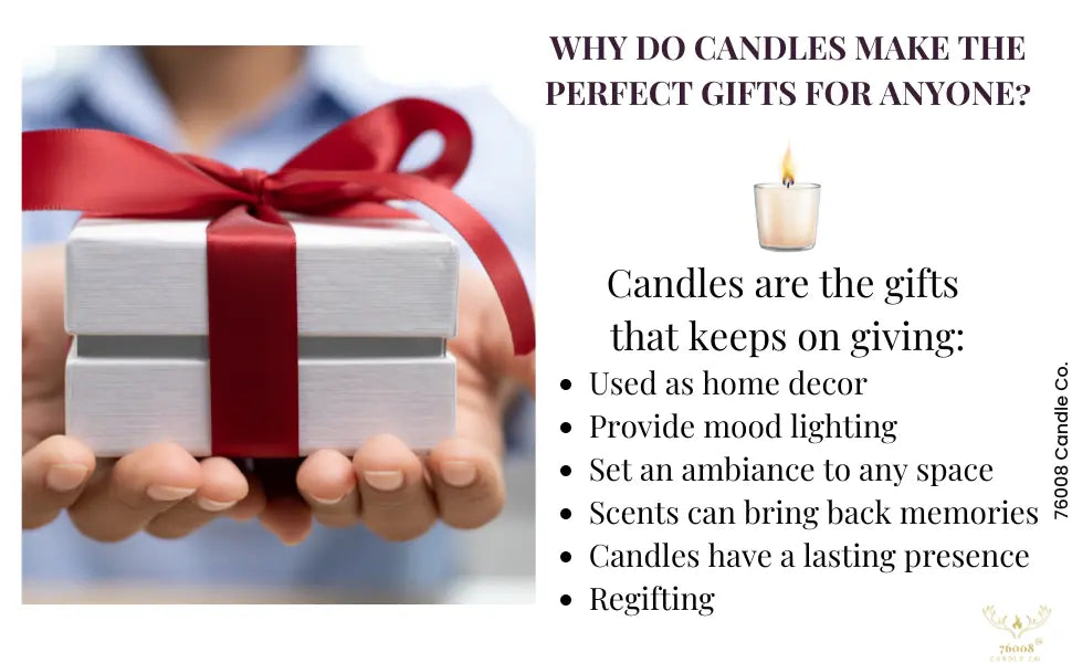 Leather and Vanilla Scented Candle | Valentine's Day Gifts for Her | Housewarming Gifts | Candle Gifts for Her 76008 Candle Co. LLC