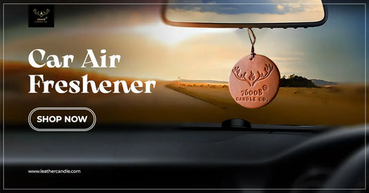 Leather Car Fresheners | New Car Smell | Hanging Car Odor Eliminator | Automotive Accessories | Valentines Day Gifts for Men | Candles for Men | Client Gifts 76008 Candle Co. LLC