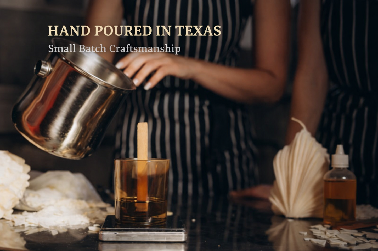 Leather Scented Candle for Men | Wood Wick Soy Candle | 76008 Candle Co