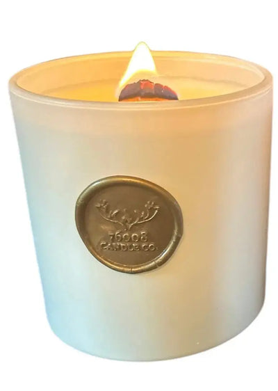 76008 Candle Co. | Gold Wax Seal Collection | Leather Scented Candle | Christmas Gifts for Her | Candles for Men | Client Christmas Gifts | 30+ Hour Burn | Gifts under $40 76008 Candle Co. LLC