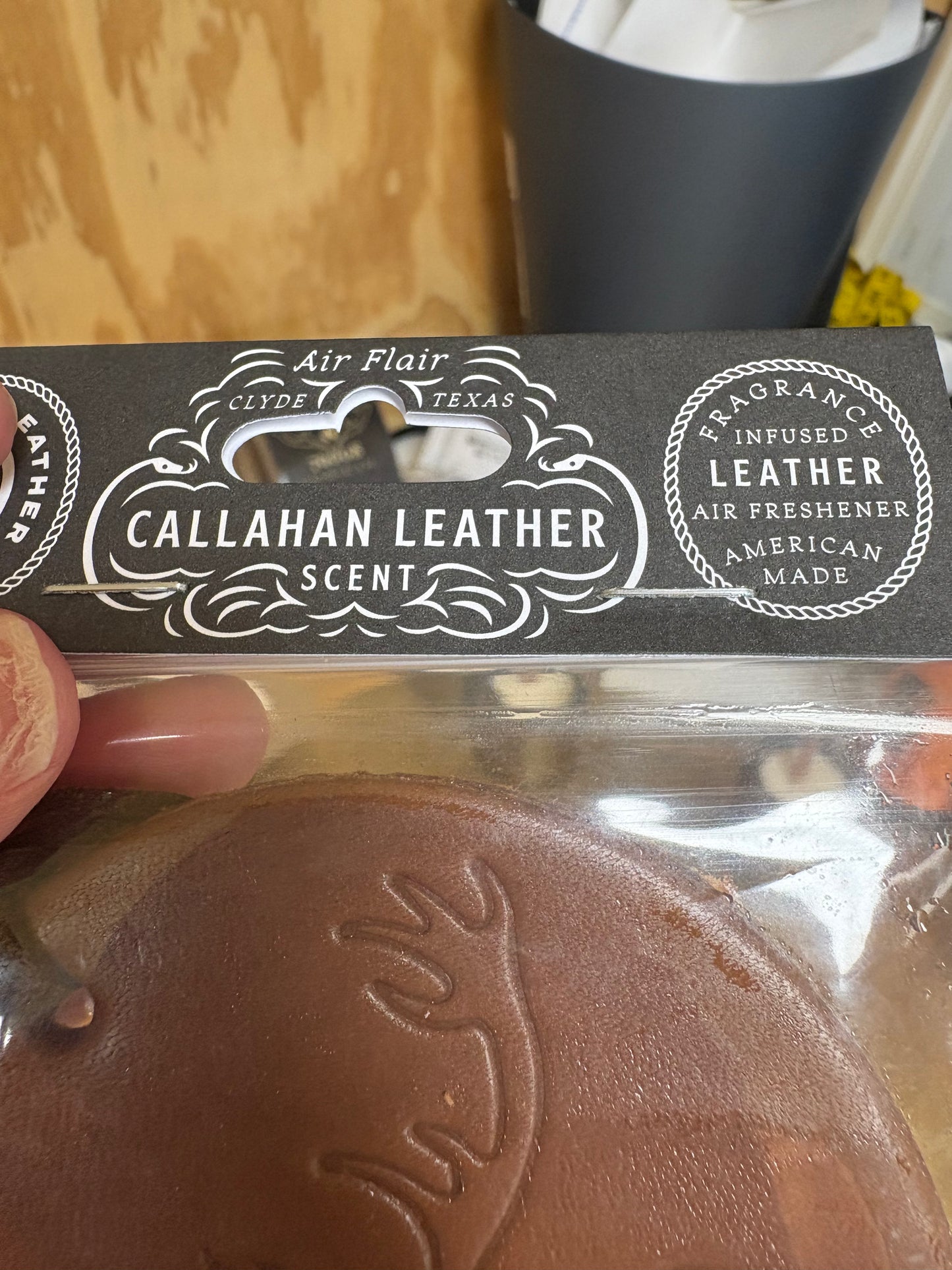 Best Leather Scented Car Air Freshener | Masculine Auto Air Freshener Gift for Him | Gift for the Man that Has It All 76008 Candle Co. LLC