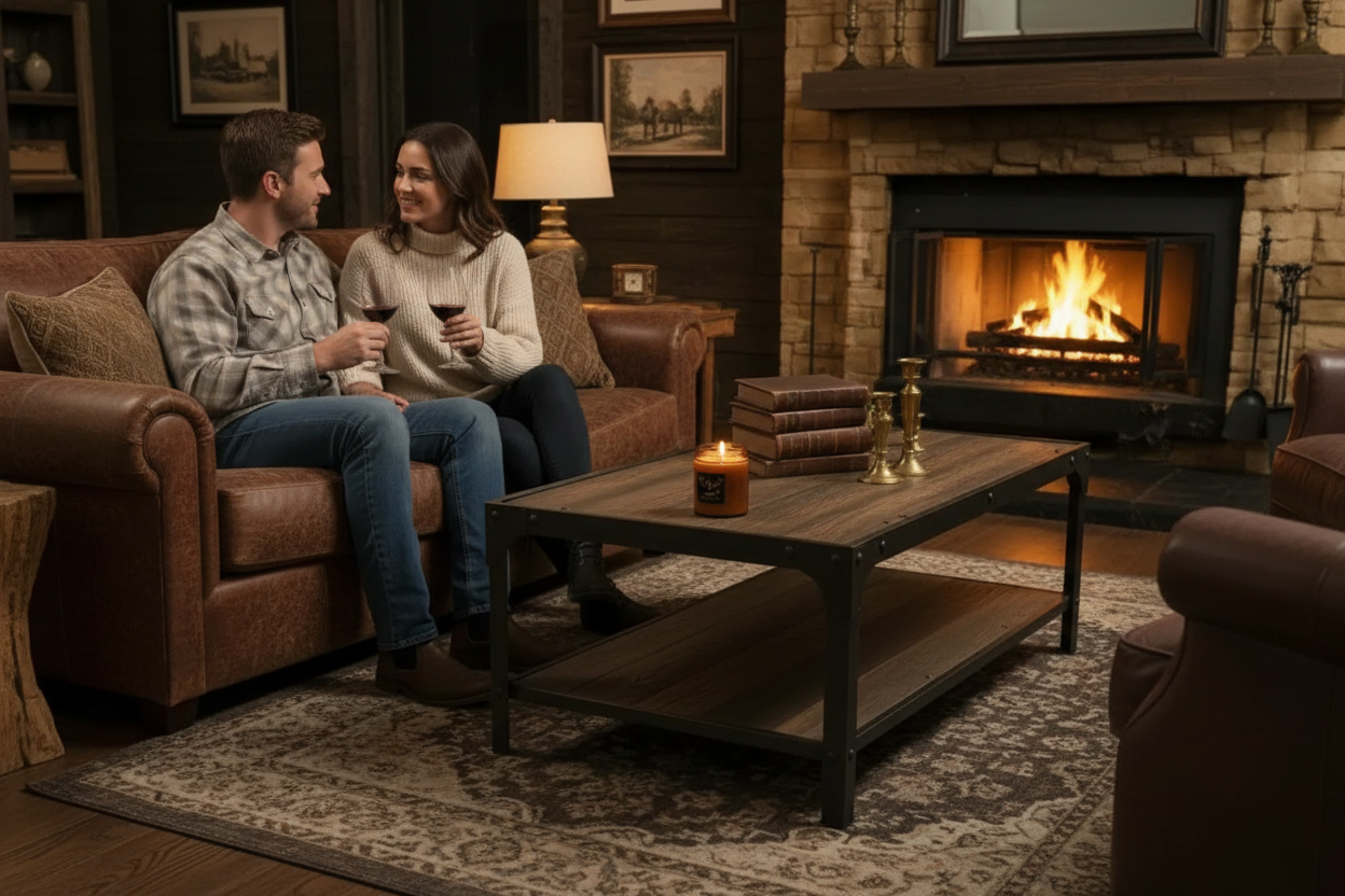 Vintage Leather Candle - 8oz