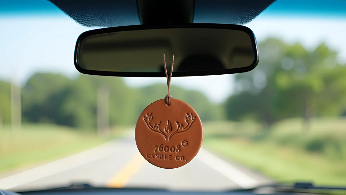 Leather Scented Car Air Freshener 76008 Candle Co. LLC