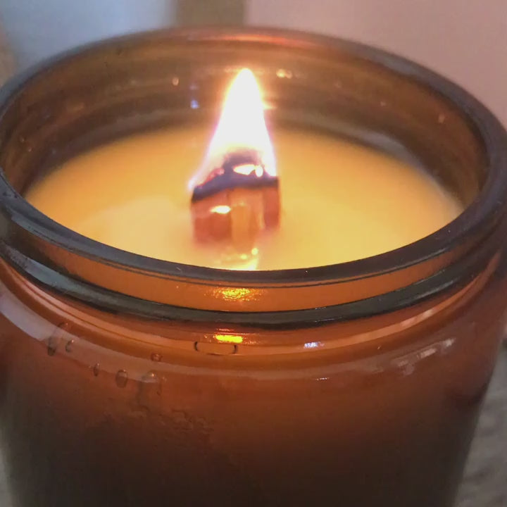 Luxury Genuine Leather Scented Candle | Wood wick Candles | Candles for Men| Home Decor | Holiday Gifts