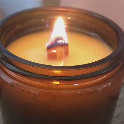 Luxury Genuine Leather Scented Candle | Wood wick Candles | Candles for Men| Home Decor | Holiday Gifts