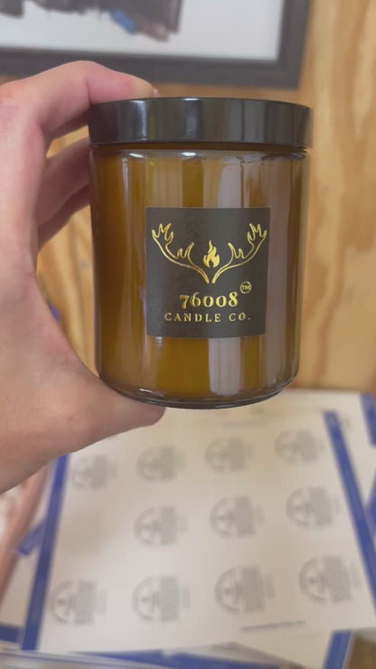 Vintage Leather Candle - 8oz